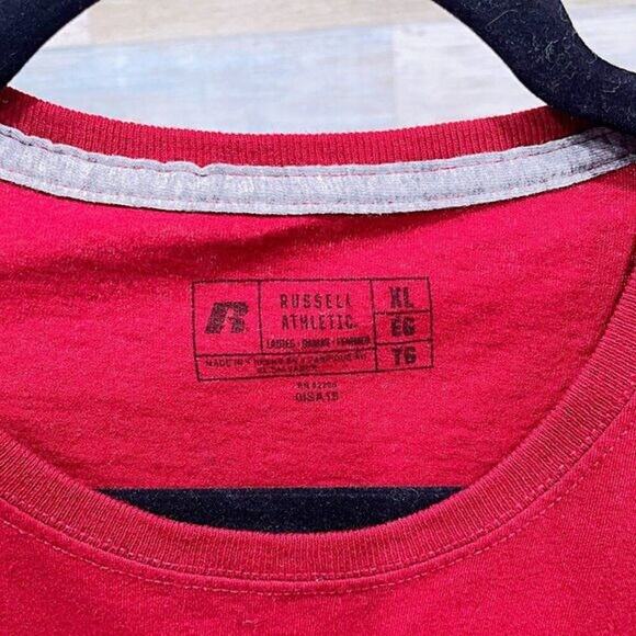 ALABAMA A&M BULLDOGS Long Sleeve Graphic Shirt Red Russell Athletics Womens XL - Picture 4 of 5